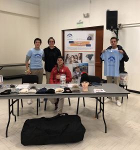 Students sold bags and alpaca hats at the 2018 Markham Kermesse. All proceeds went to Misión Huascaran, an NGO that supports Andean women and their businesses.